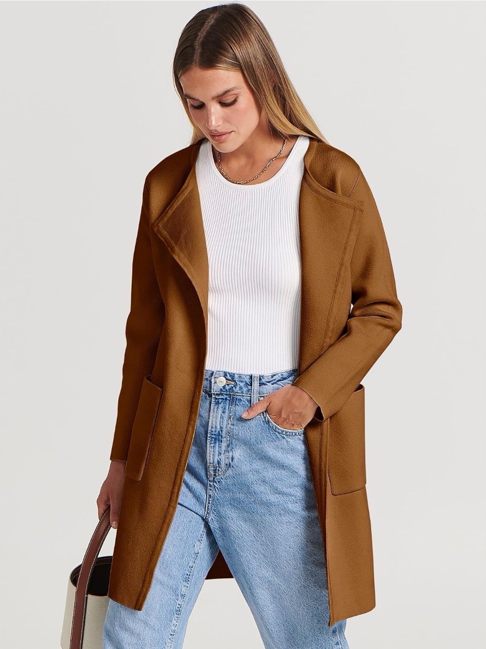 🤎 AMAZON SWEATER COAT / COATIGAN | XL | CAMEL 🤎 |
